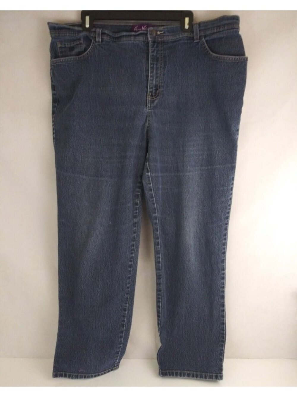 Gloria Vanderbilt Women's Distressed Whiskered Jeans Plus Size 20W